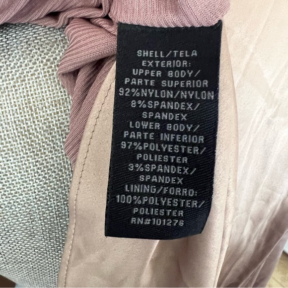 Label by Five Twelve Champagne Satin Beaded A-Line Dress - Picture 10 of 12